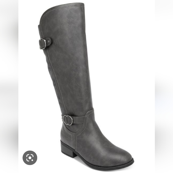 Karen Scott Shoes - Karen Scott Leandraa Riding Boots Grey -8